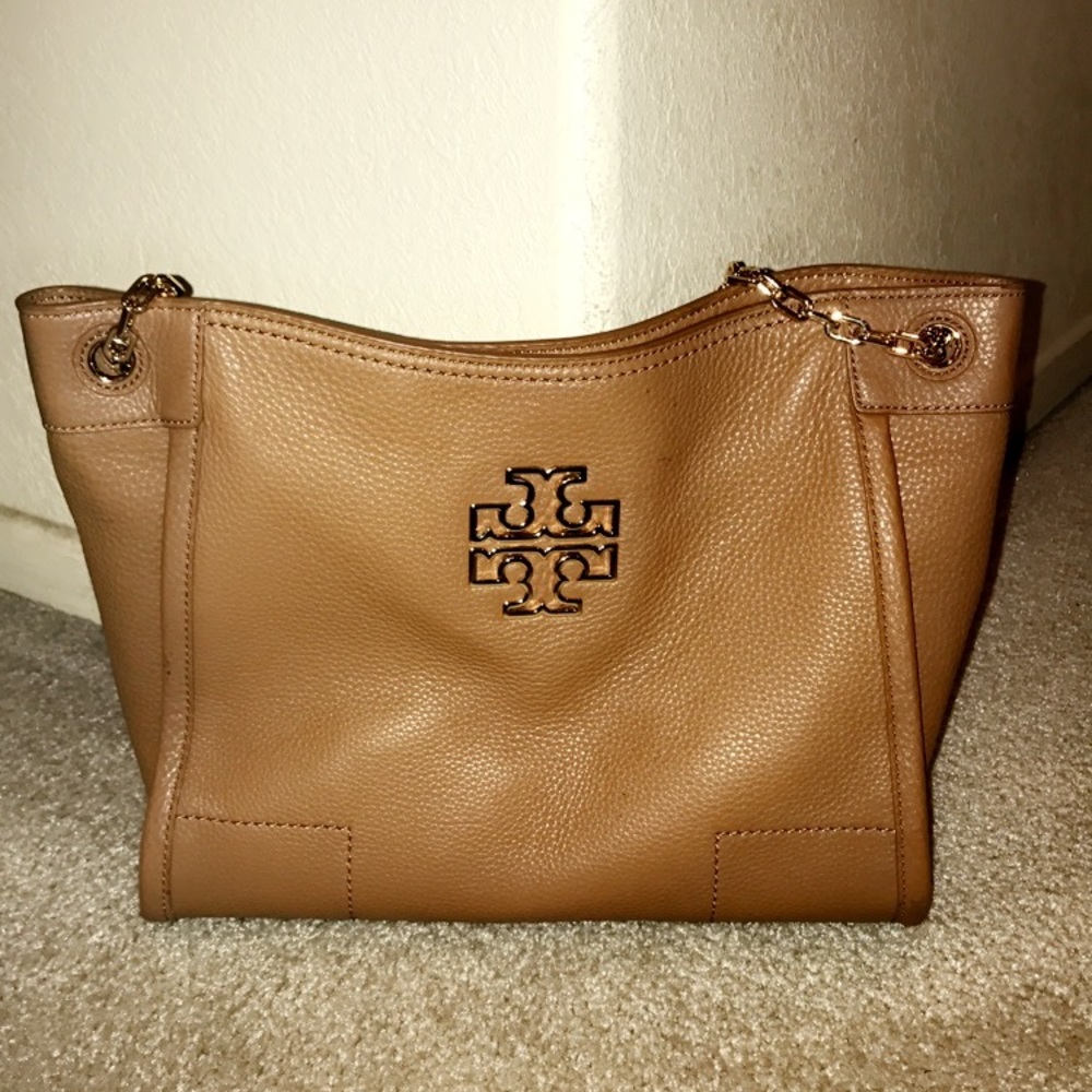 Tory Burch Natural Tan leather tote